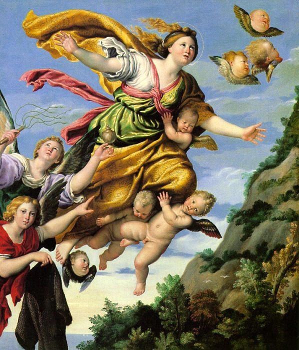 Unknown Artist The Assumption of Mary Magdalene into Heaven Domenichino